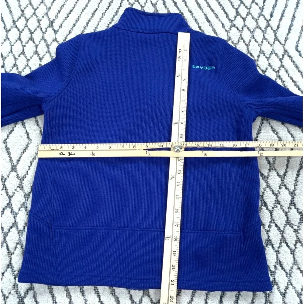 Spyder Jacket Girls XL Blue Thermal Fleece Lined Sweater Sweatshirt Layer Youth* - Picture 10 of 13